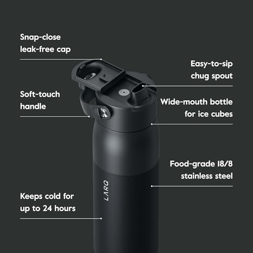 Insulated Stainless Steel Water Bottle with Silicone Handle, 34oz Z278258