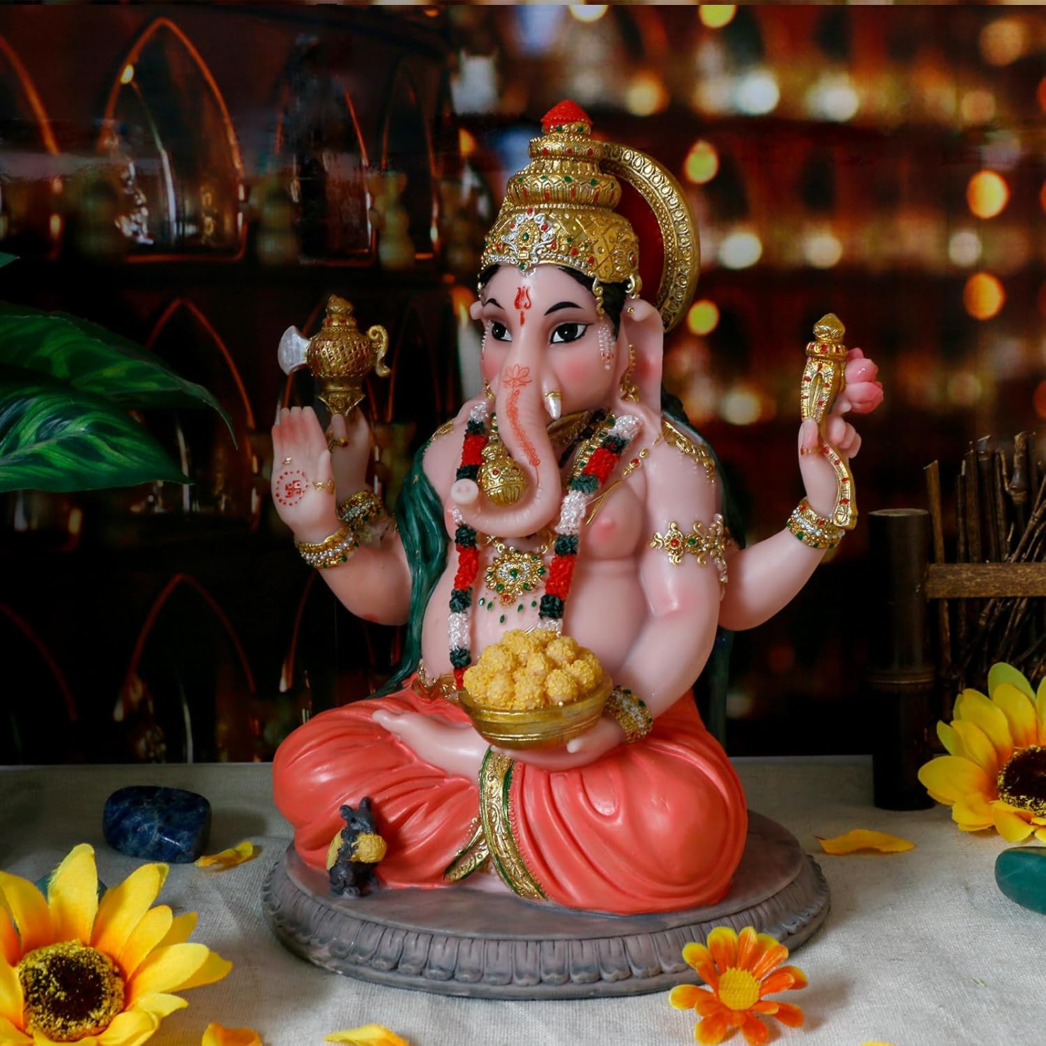 Ganesha Statue for Home Temple Pooja Decor S554