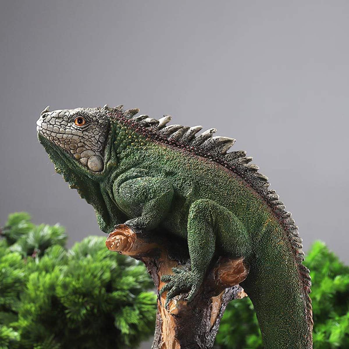 Lizard Statue Resin Sculpture for Home Decor U9694