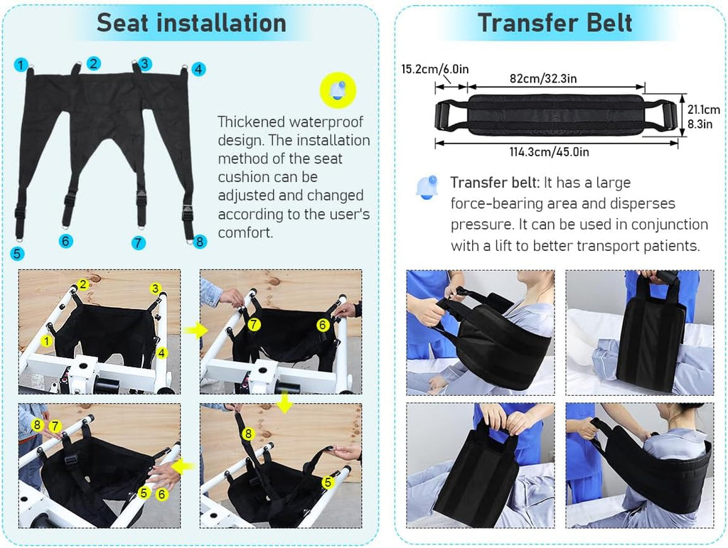 Electric Patient Transfer Lift Chair for Seniors, Wheelchair to Car F838
