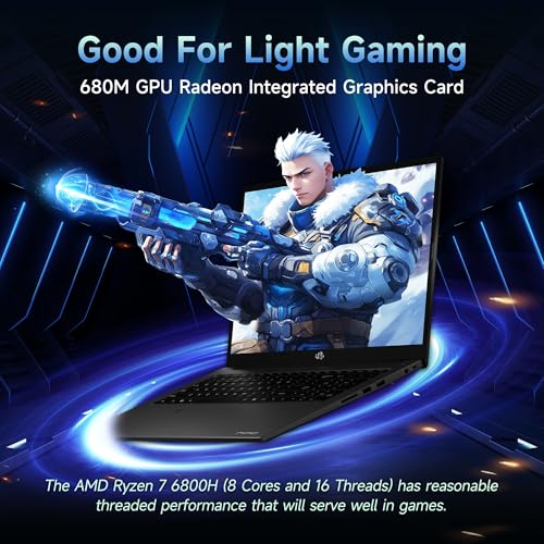 17.3" IPS FHD Gaming Laptop, AMD Ryzen 7, 32GB DDR5 RAM, 1TB SSD M743594