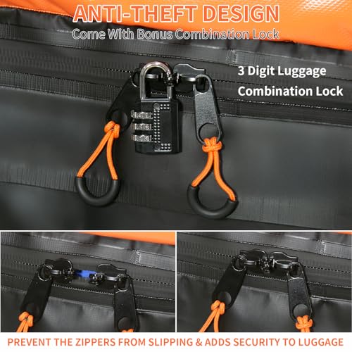 Car Rooftop Cargo Carrier Bag, 100% Waterproof Heavy Duty 840D, Includes Anti-Slip Mat and Storage Bag R270279
