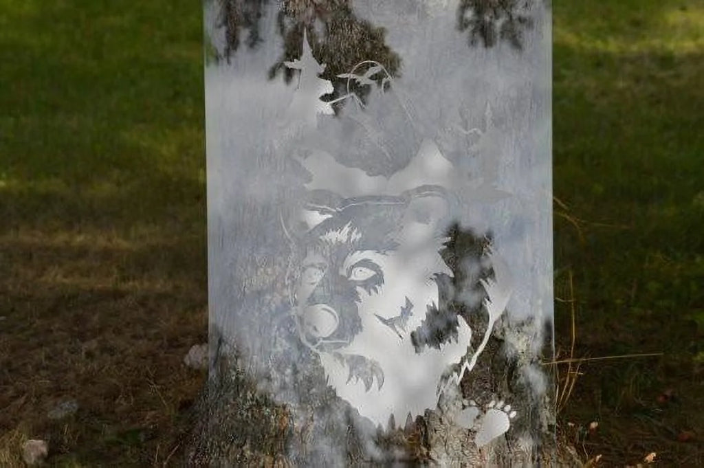 Modern DIY Etched Glass Privacy Film L256