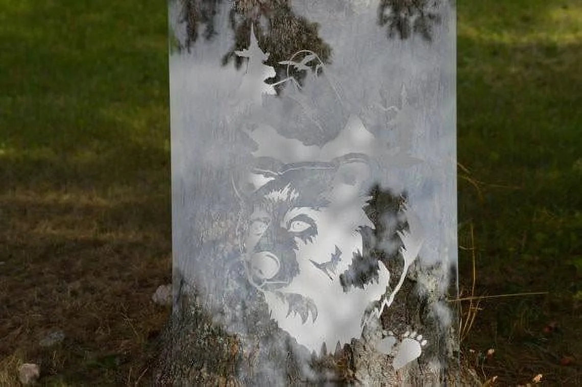 Modern DIY Etched Glass Privacy Film L256