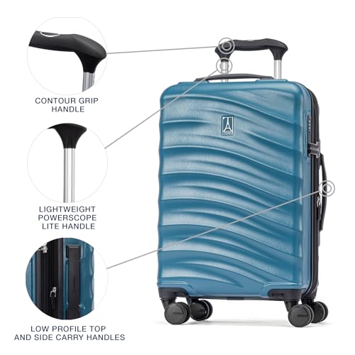 Hardside Expandable Carry-On Luggage with 8 Spinner Wheels and TSA Lock Q7052