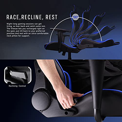 Gaming Chair High Back Ergonomic Racing Desk with Lumbar Support and Headrest C983