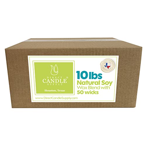 Soy Wax for Candle Making | 40lb Soy Candle Wax Slab | Smooth Blend for High Load Fragrance Formulation |Candle Making Supplies | Soy Wax Candles in Bulk