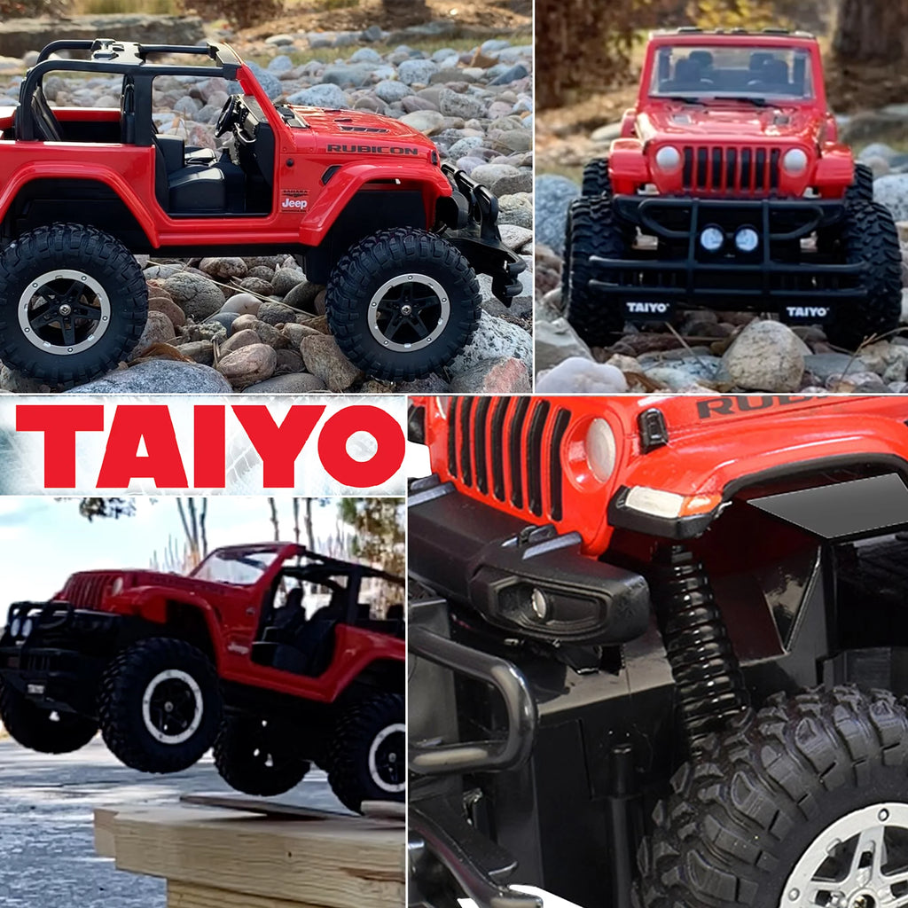 RC Truck Jeep Rubicon 1:16 Scale Remote Control Car with Rechargeable Battery V35788