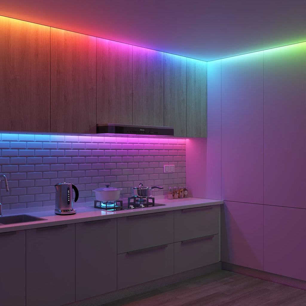 Wi-Fi RGBIC LED Strip Lights for Bedroom, App Control, Music Sync Q1154