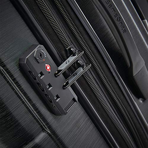 Hardside Expandable Carry-On Luggage with Spinner Wheels, Black, 20-Inch O253