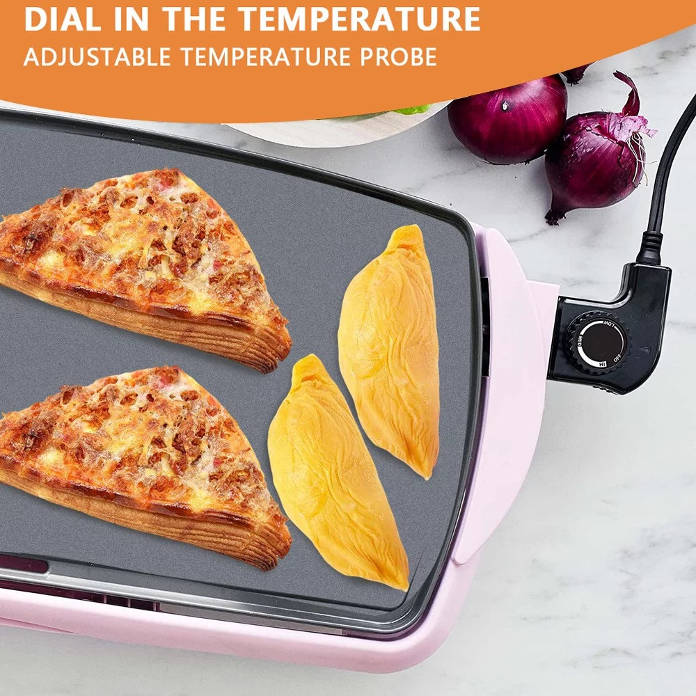 Extra Large Ceramic Electric Griddle Nonstick for Pancakes Eggs Burgers X80883