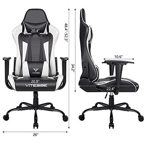 Gaming Chair High Back Ergonomic Racing Desk with Lumbar Support and Headrest C983