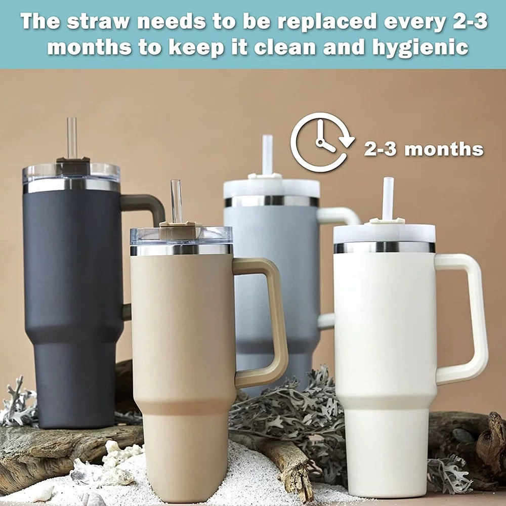 40 oz Stainless Steel Insulated Travel Tumbler with Straw J8233
