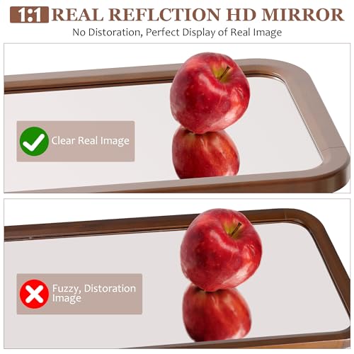 63"x18" Wooden Full Length Mirror, Standing Floor Mirror for Bedroom F624