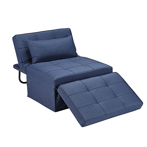 Folding Sofa Bed with Adjustable Backrest, Dark Grey Q8430