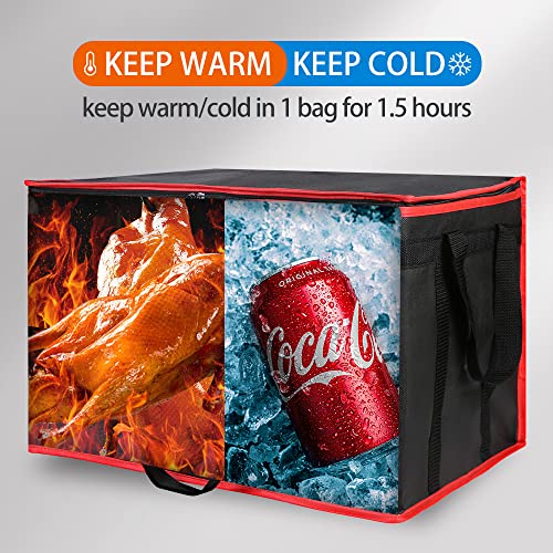 Insulated Food Delivery Bag Hot Cold Meal Carrier F1699
