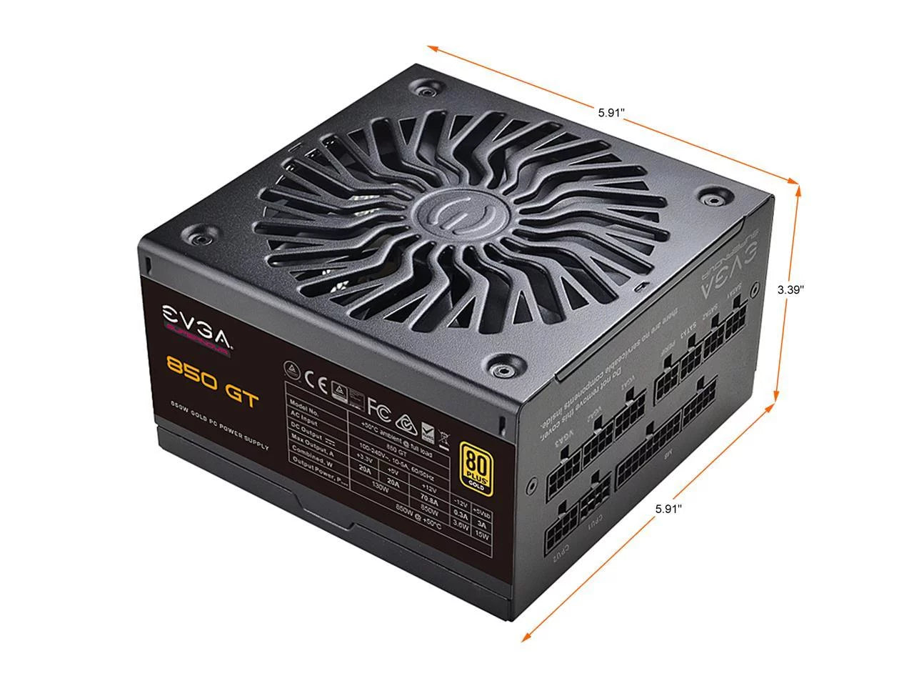 850W 80 Plus Gold Fully Modular Power Supply J302
