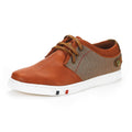 BRUNO MARC Mens Mesh Leather Sneakers Casual Shoes Slip On Lace Up Waking Shoes NY-03 TAN 8.5