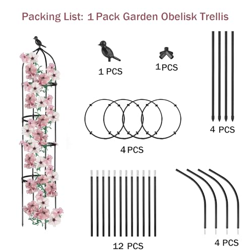 Round Trellis for Climbing Plants, Rustproof, 6ft T4962