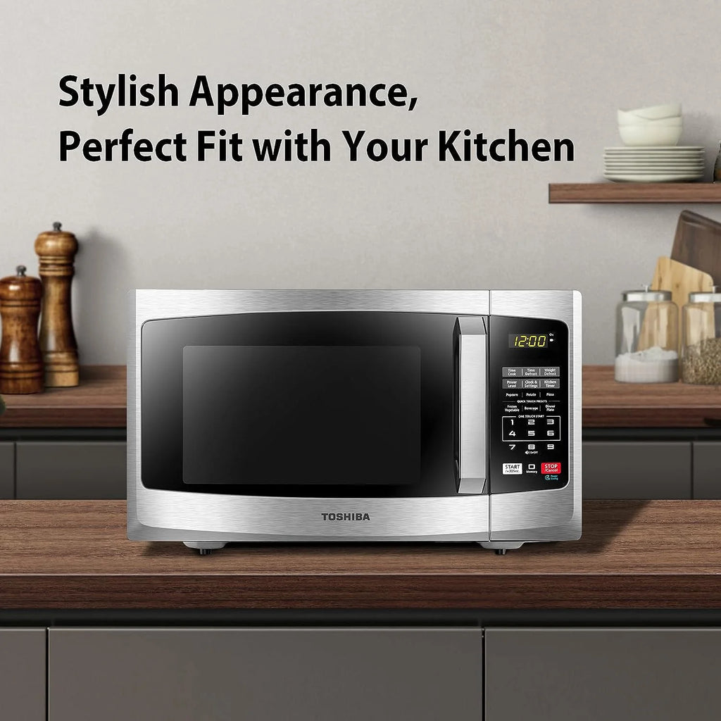 Microwave Oven 0.9 cu. ft with Eco Mode and LED Lighting, Stainless Steel M916