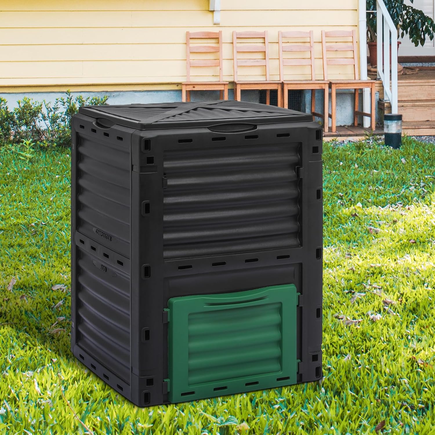 80 Gal Garden Compost Bin, BPA Free, Easy Assembling W2701