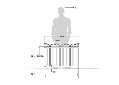 Puppy and Garden Fence Kit 2 Panels, White C1302
