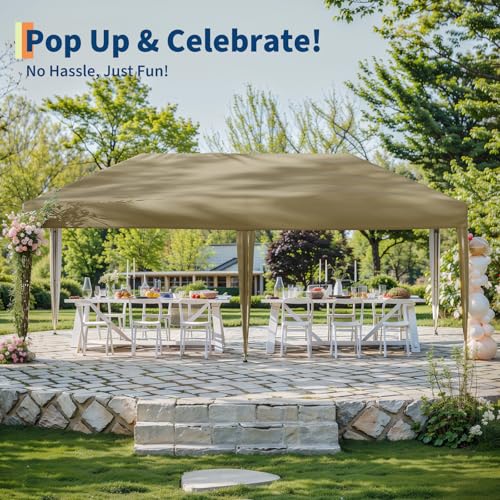 Pop Up Canopy Tent with Roller Bag, Adjustable Height U660