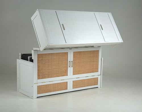 Murphy Cube Cabinet Bed (White, Queen) N4098