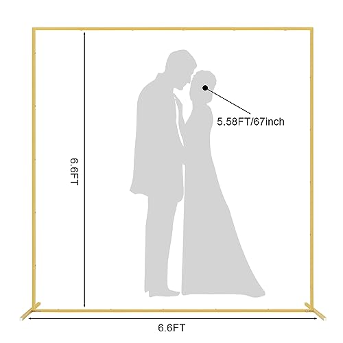 Gold Metal Square Backdrop Stand for Wedding Party Photo Background K745