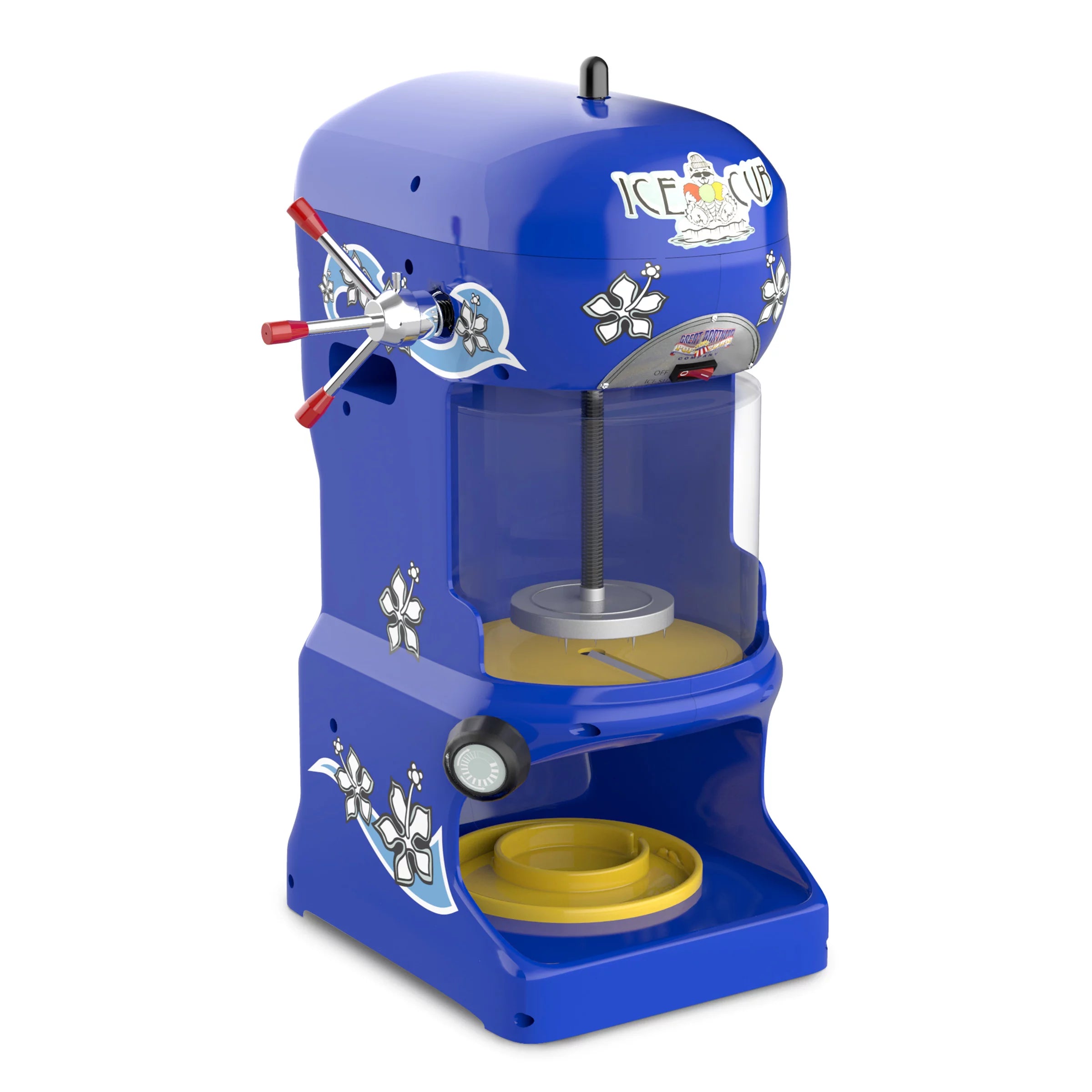 Ice Cube Shaved Ice Machine, Electric Block Ice Shaver & Snow Cone Maker W8067