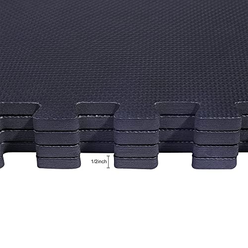 Puzzle Exercise Mat with EVA Foam Interlocking Tiles for MMA, Gymnastics and Home Gym H787