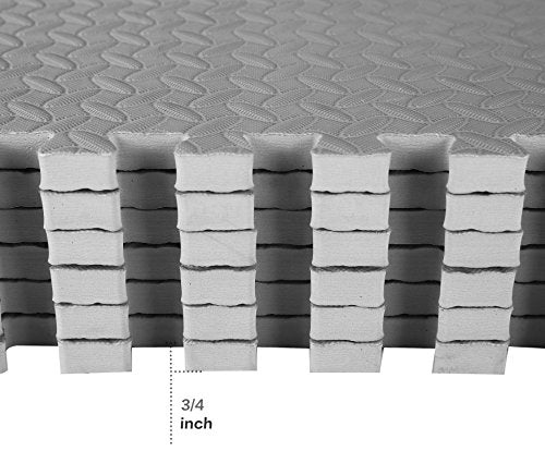 Puzzle Exercise Mat with EVA Foam Interlocking Tiles for MMA, Gymnastics and Home Gym H787