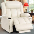 Large Power Lift Recliner Chair for Elderly with Heat and Massage, USB Port, Dark Brown O650