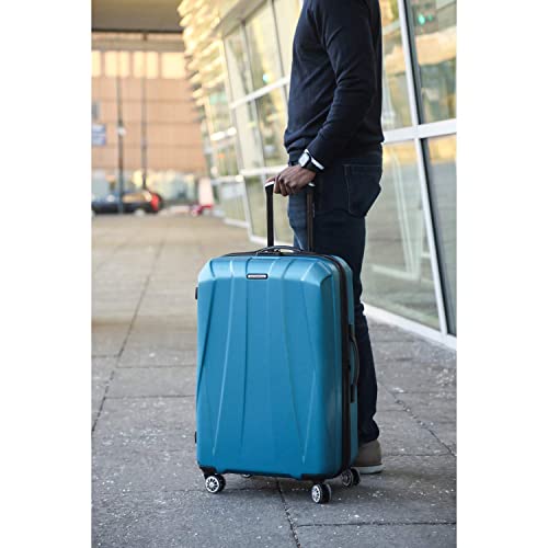 Hardside Expandable Carry-On Luggage with Spinner Wheels, Black, 20-Inch O253
