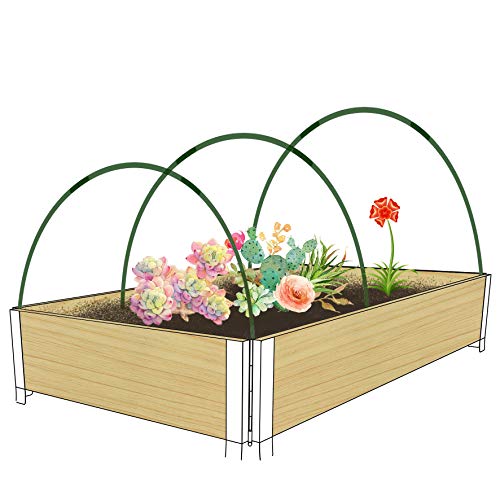 Garden Hoops for Raised Beds, Row Cover, Netting 72PCS V94711
