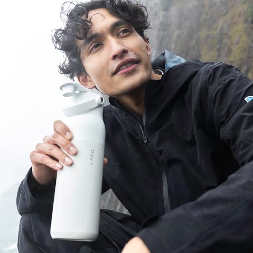 Insulated Stainless Steel Water Bottle with Silicone Handle, 34oz Z278258