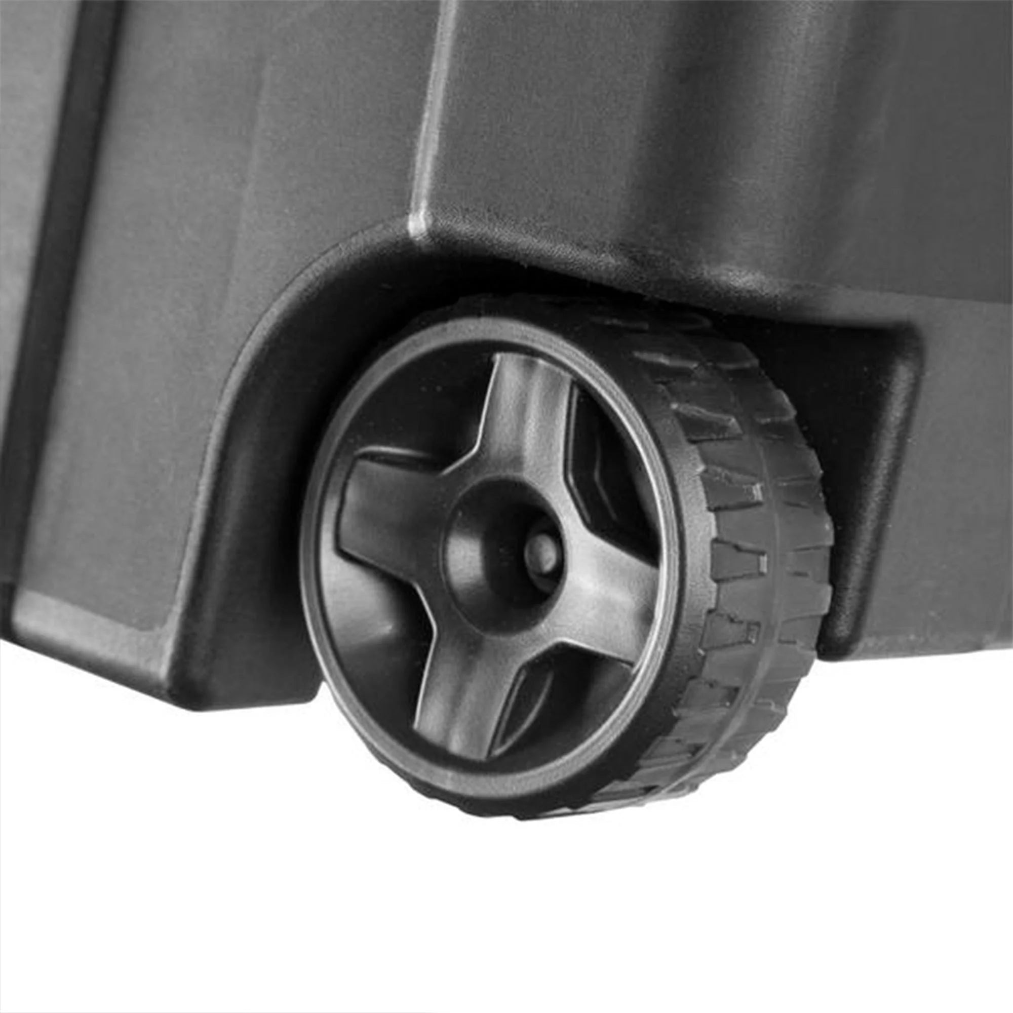 40 Gallon Wheeled Industrial Storage Tote, Black (8 Pack) X858