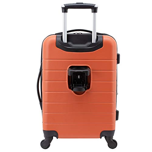 Smart Luggage Set with Cup Holder and USB Port, 20-Inch Carry-On D90568