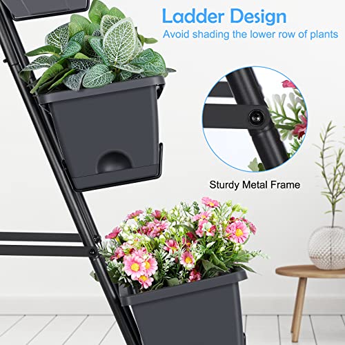 Raised Garden Bed 4 Tier Vertical Planter with Legs H80745