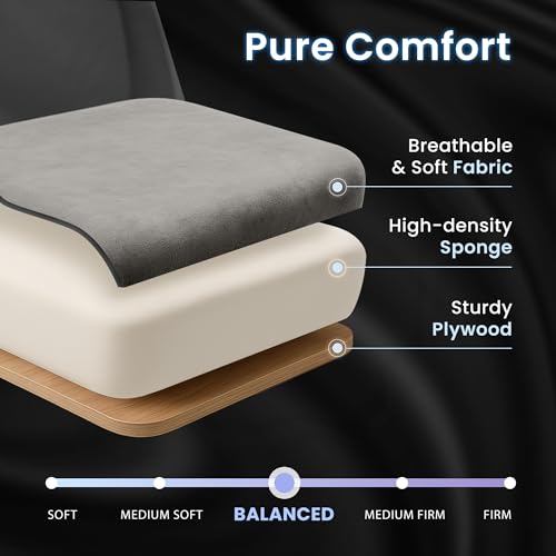 Gaming Chair with Footrest Lumbar Support High Back Recliner Ergonomic Leather L124