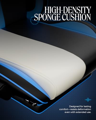 Gaming Chair with Speakers, Footrest, High Back Ergonomic Reclining B51631