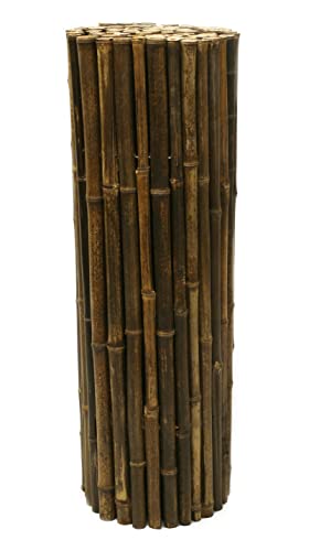Natural Bamboo Fencing Garden Screen Rolled Fence Panel 6 ft H x 8 ft L S399452