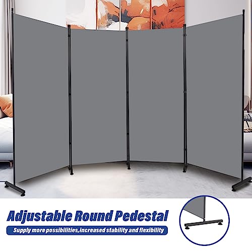 Room Divider 6ft 3 Panel Portable Fabric Partition Screen D7135