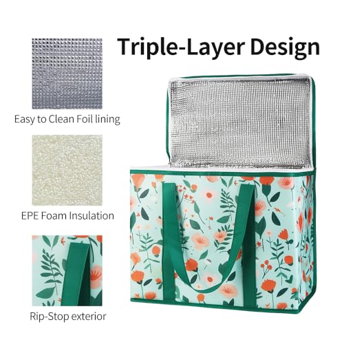 Insulated Food Delivery Bag Hot Cold Meal Carrier F1699