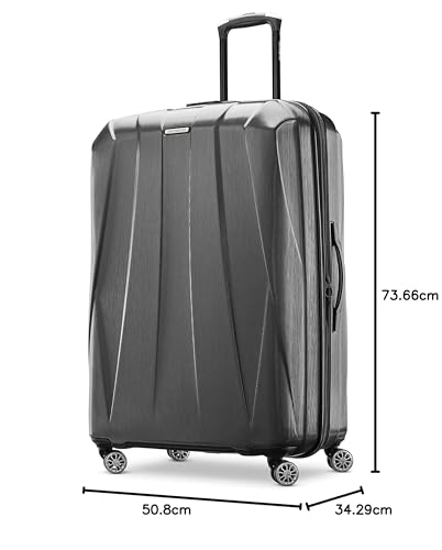 Hardside Expandable Carry-On Luggage with Spinner Wheels, Black, 20-Inch O253
