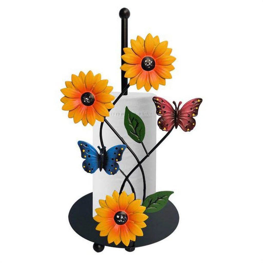 Painted Butterfly Vertical Paper Towel Rack for Kitchen Living Room X998157