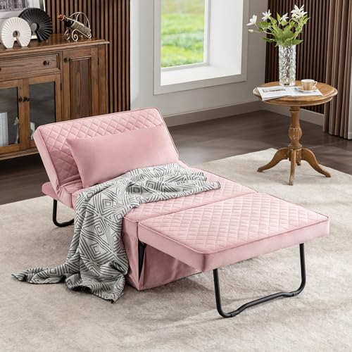 Folding Sofa Bed with Adjustable Backrest, Dark Grey Q8430