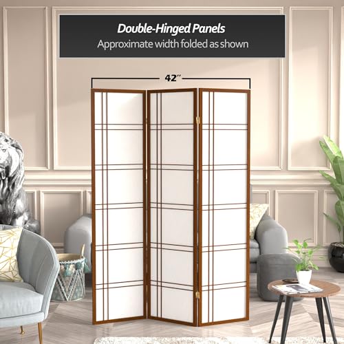 6 Panel Honey Room Divider D80902