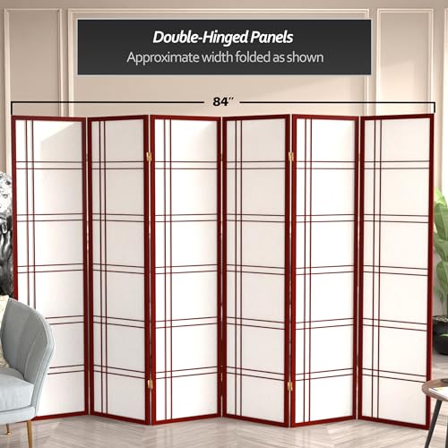 6 Panel Honey Room Divider D80902