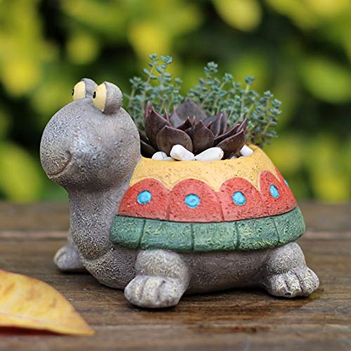 Turtle Shape Resin Succulent Plant Pot H6144